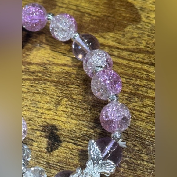 Elegant Pink Beaded Bracelet - Picture 3 of 3